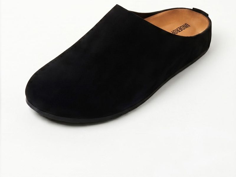 Suede Clogs Black