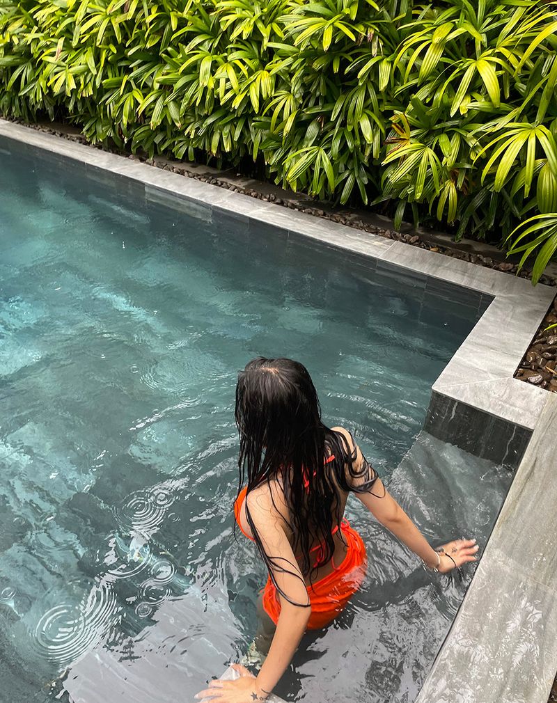 Orange bikini