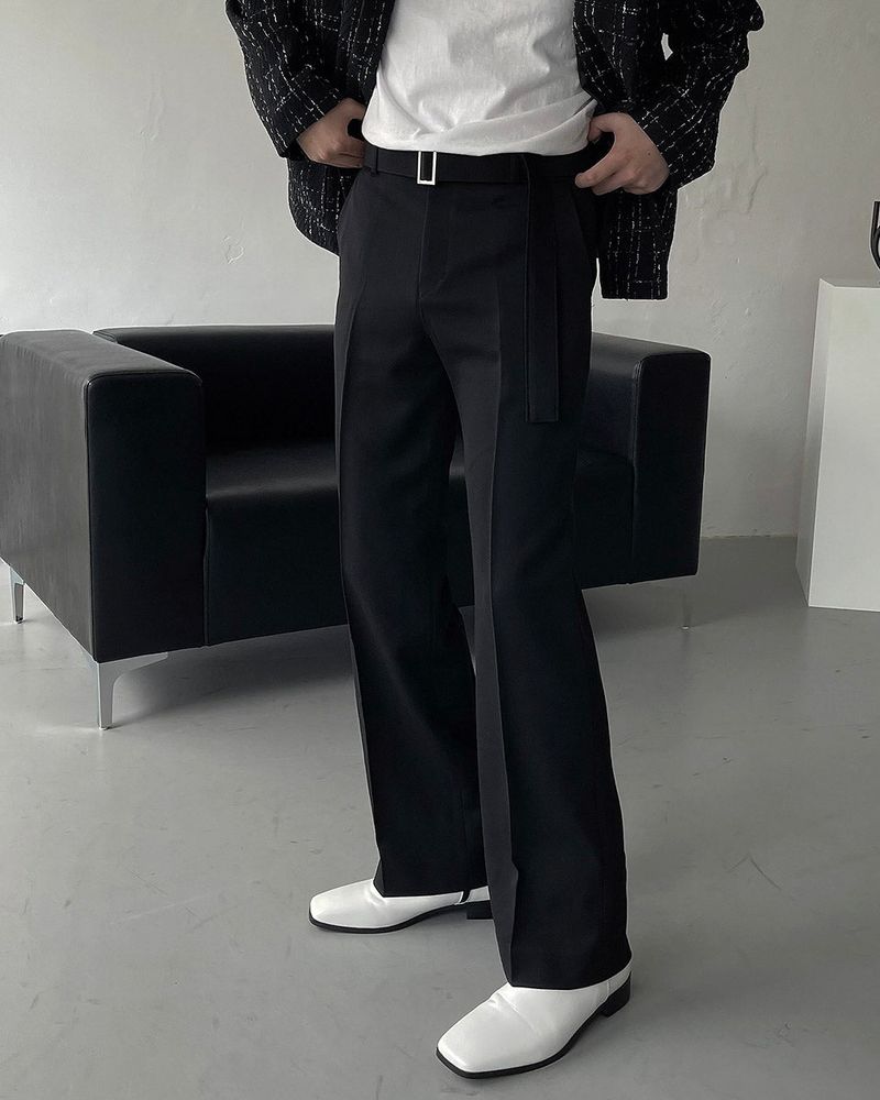 MT Belt Wide Slacks (2 colors)