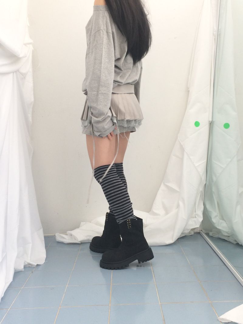 Vintage Stud Two Way Fur Boots
