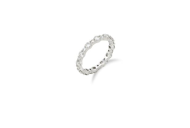 26SS★ Essence Silver (W) Linea Moissanite Ring