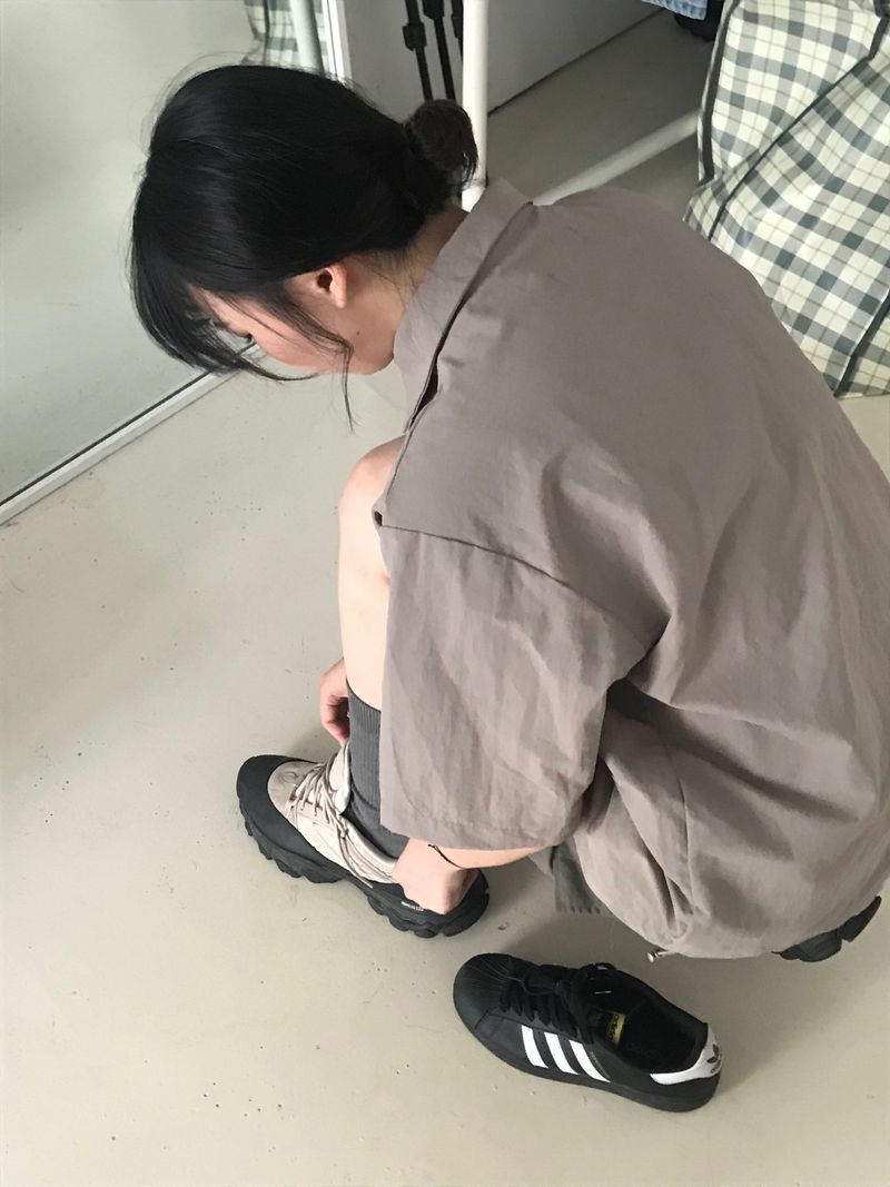 Safari nylon half shirt
