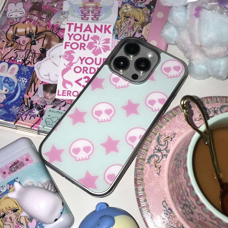 [MADE]heart skull pop case