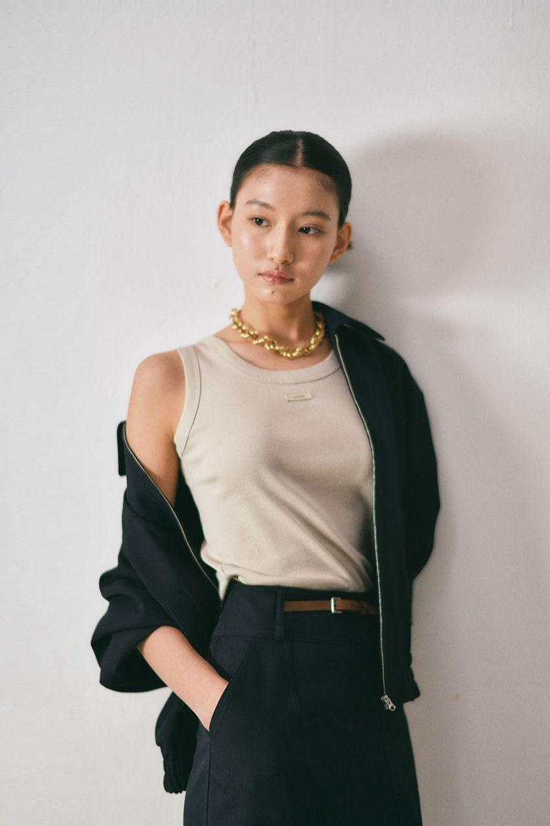 Cotton Label Sleeveless_Beige
