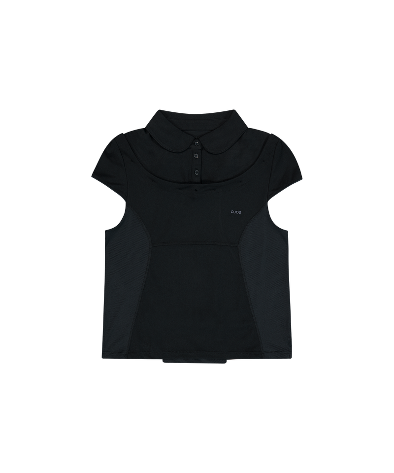 Detachable Collar T-shirt / Black