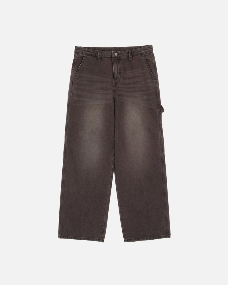 Dying patch carpenter denim