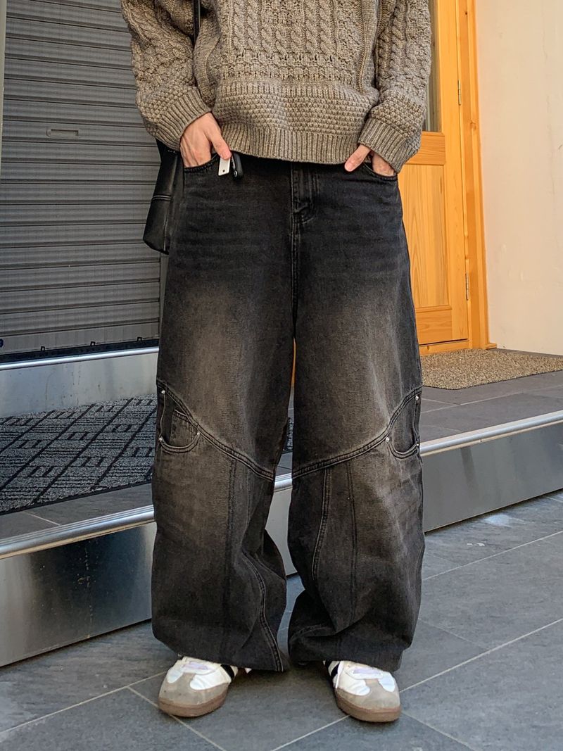 Mir double pocket denim pants