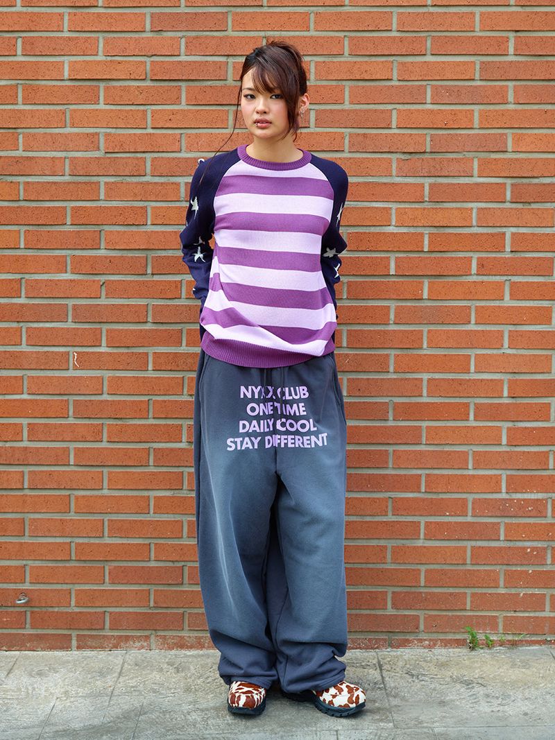 NYXX（エヌワイエックスエックス）の「WASHED WIDE SWEATPANTS CHARCOAL（Pants）」