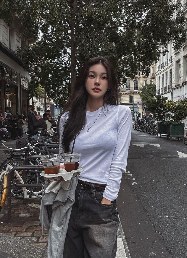 [U-BASIC] Etree Basic Round Long Sleeve