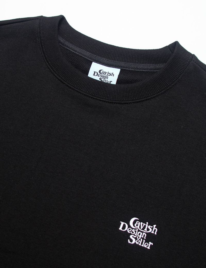 SELLER LOGO EMB SWEATSHIRT BLACK(CV2CFUM460A)
