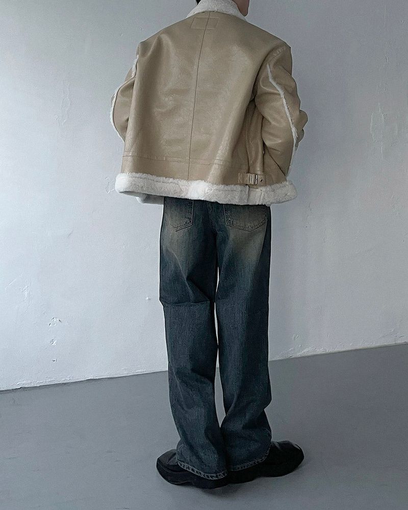 ECT bold Oversized fit suede jacket (3 colors)