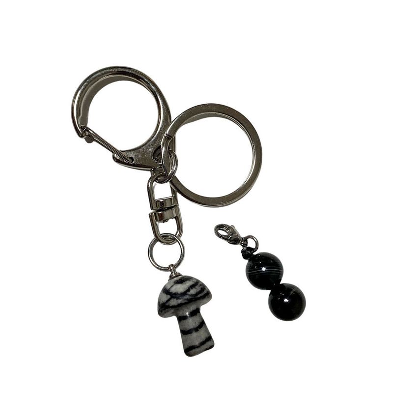 Mushroom keyring