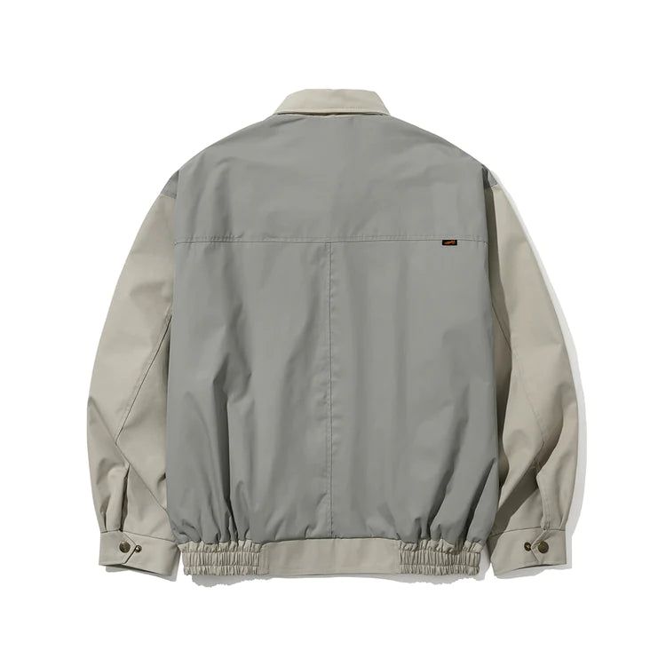 CL COLLAR NECK JACKET - CREAM/KHAKI BEIGE