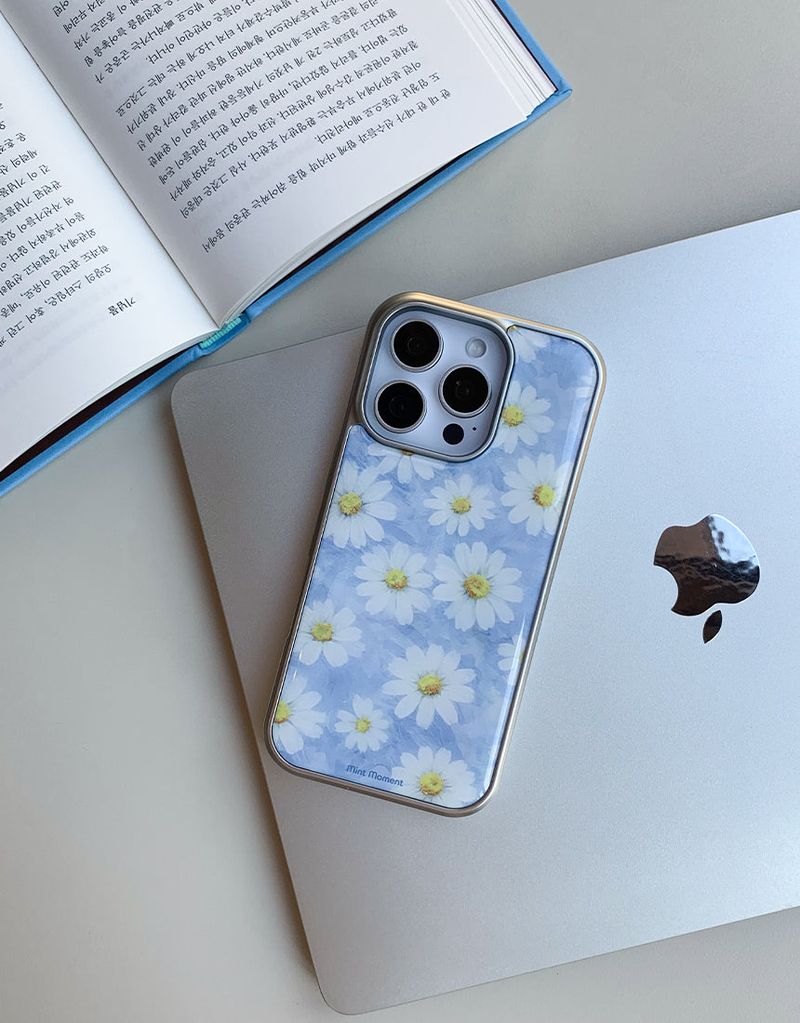 [MADE]スカイガーデン シルバーエポキシ バンパーiPhoneケース