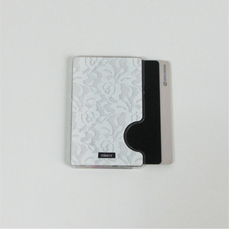 [MADE] rosy lace magsafe card holder (normal)