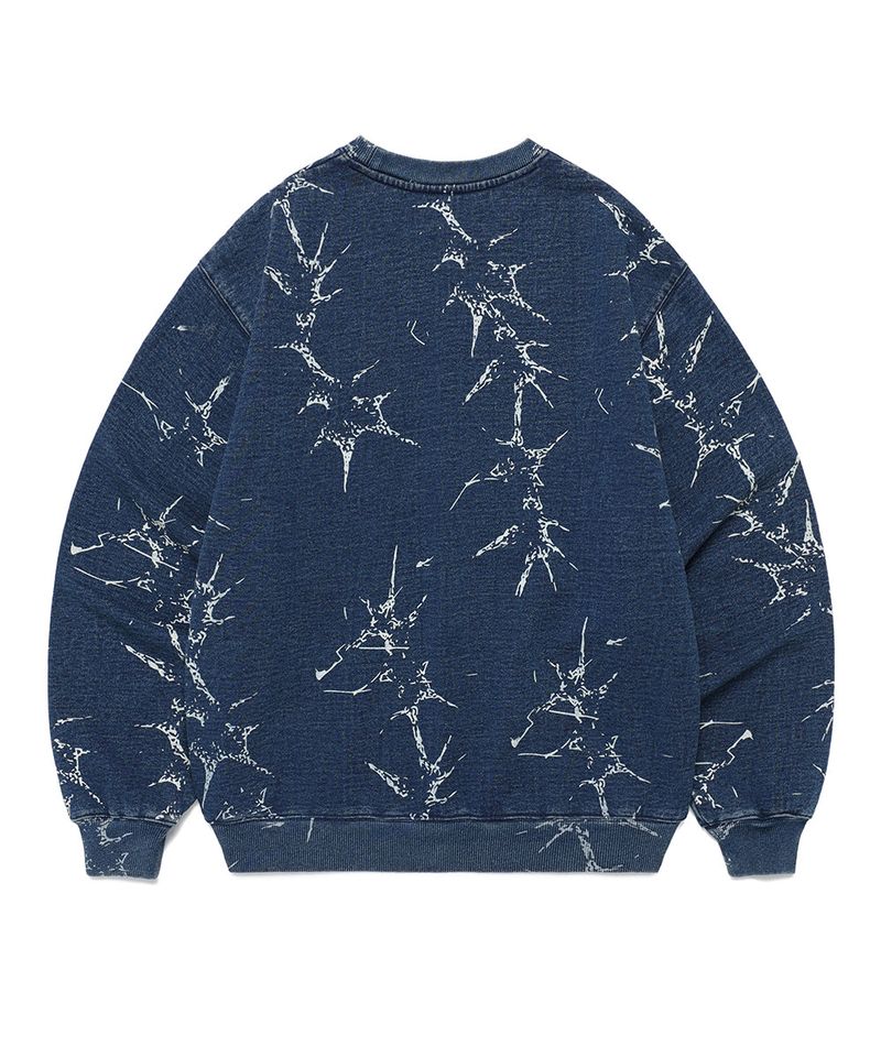 WASHED DENIM SWEATSHIRT BLUE(CV2EFUM445A)