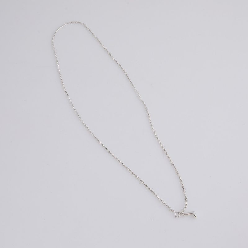 three-way mini boots necklace silver ver.