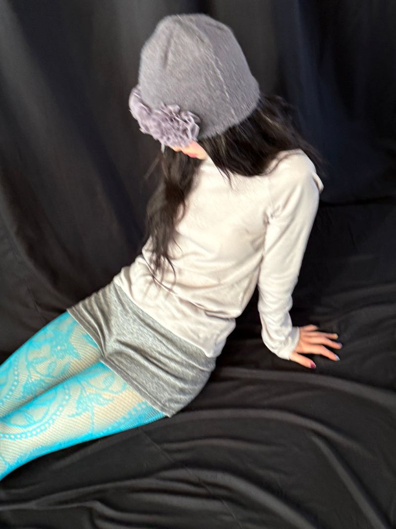 martini blue netting stocking 