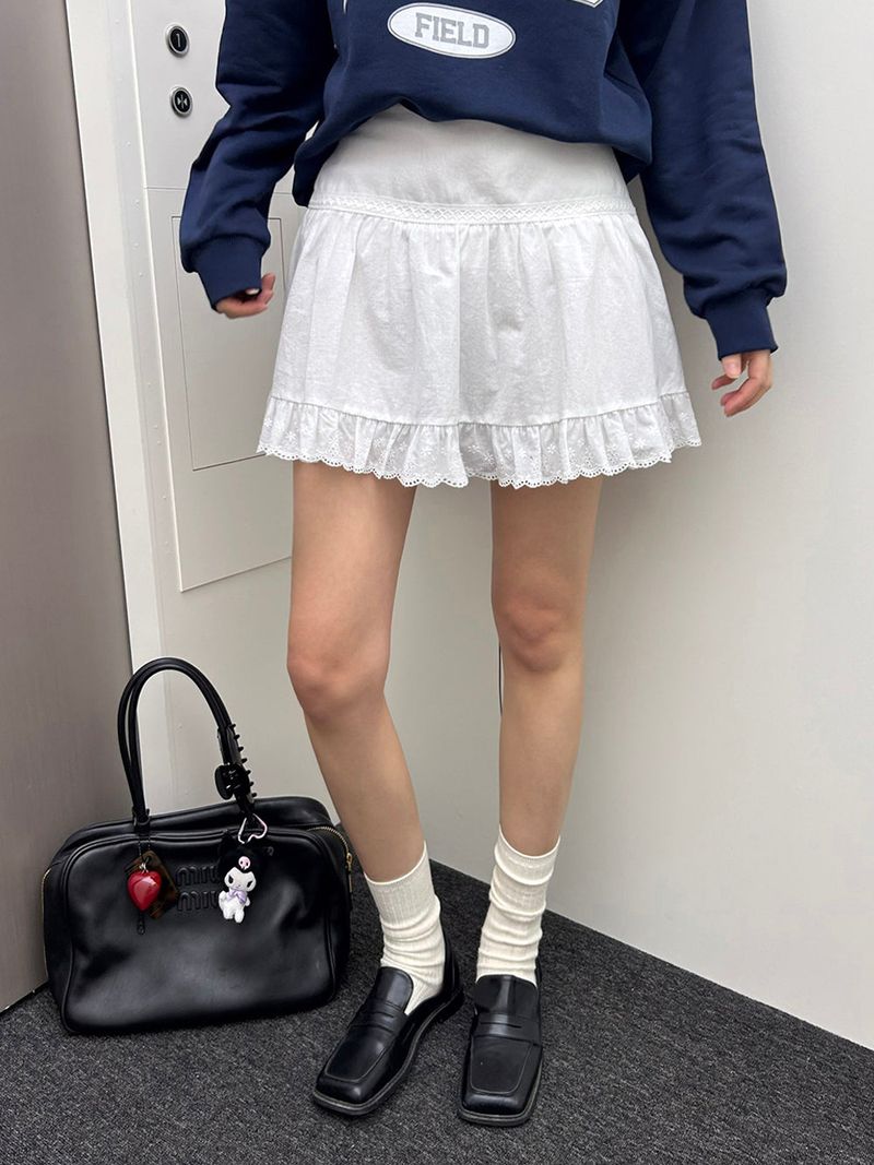 [MADE] Versi lace frill mini skirt