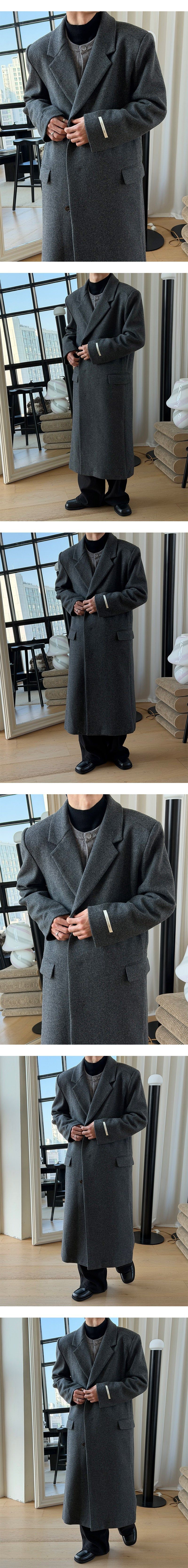 [HANDMADE] Hidden max wool coat(3color)