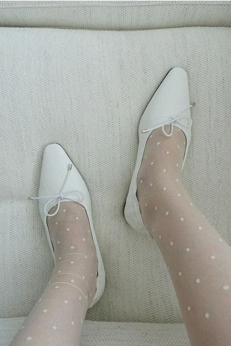 SOFT BALLET RIBBON FLAT SHOES (4COLORS!)