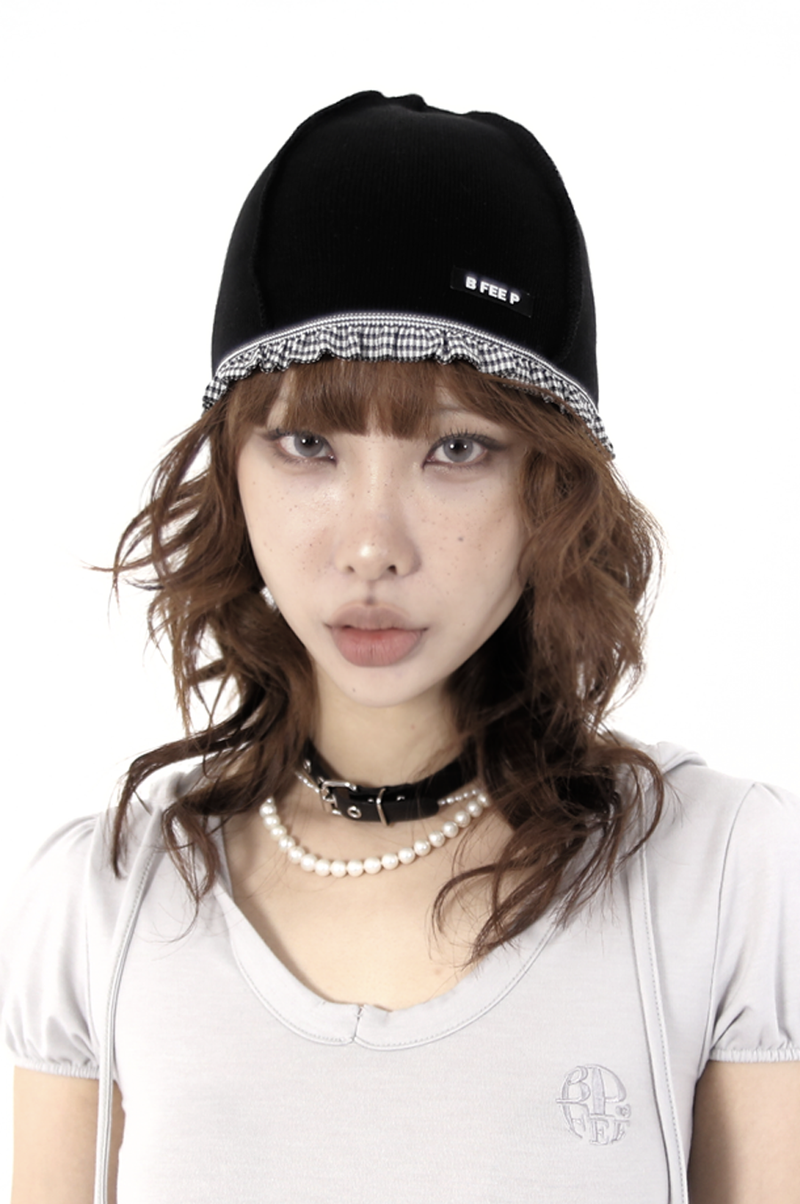 BFEEP(ビーピーピ)の「check lace beanie_black(Hats)」