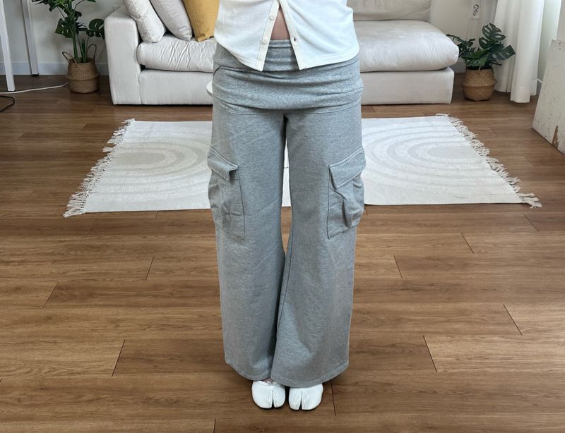 banding shirred cargo pants