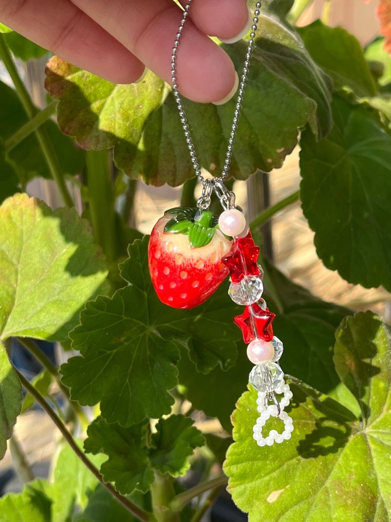 MADE strawberry red Keyring