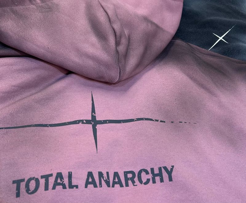 Unisex Tie Dye Over Hooded Zip-Up 2C