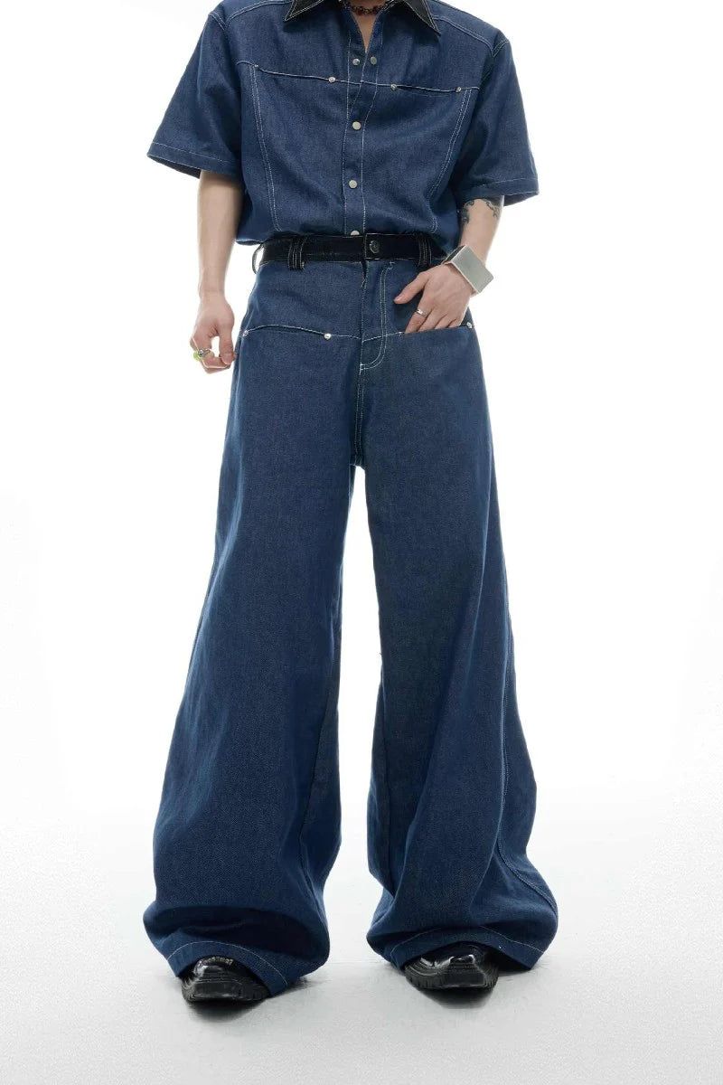 Argue Cultureの「Snakeskin Patchwork Denim(Pants)」