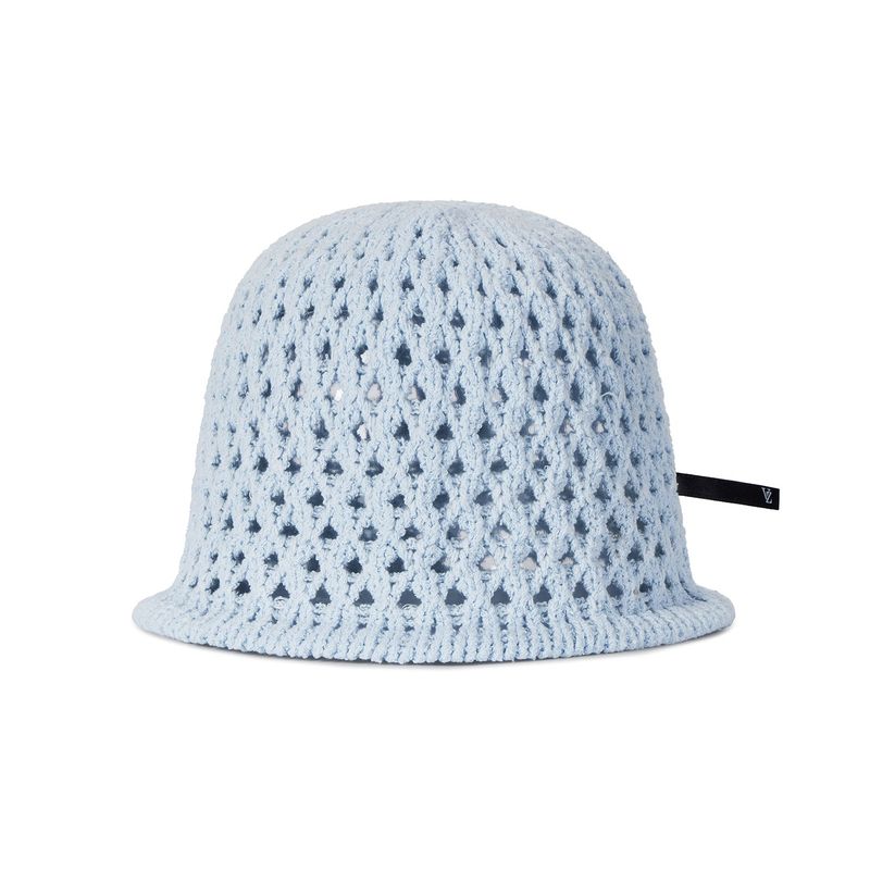 VZ Long Label Punching Knit Bucket Hat / Sky