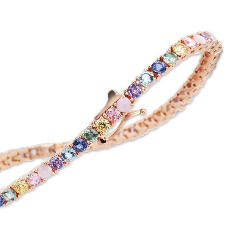 Pastel Tennis Bracelet (rosegold)