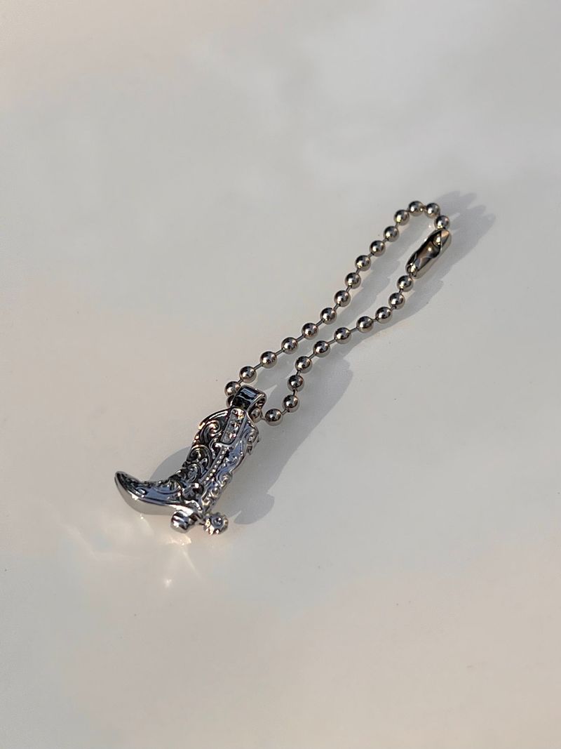 [3YPE] SILVER Chain Ball Keyring / TREEFORFIVE345