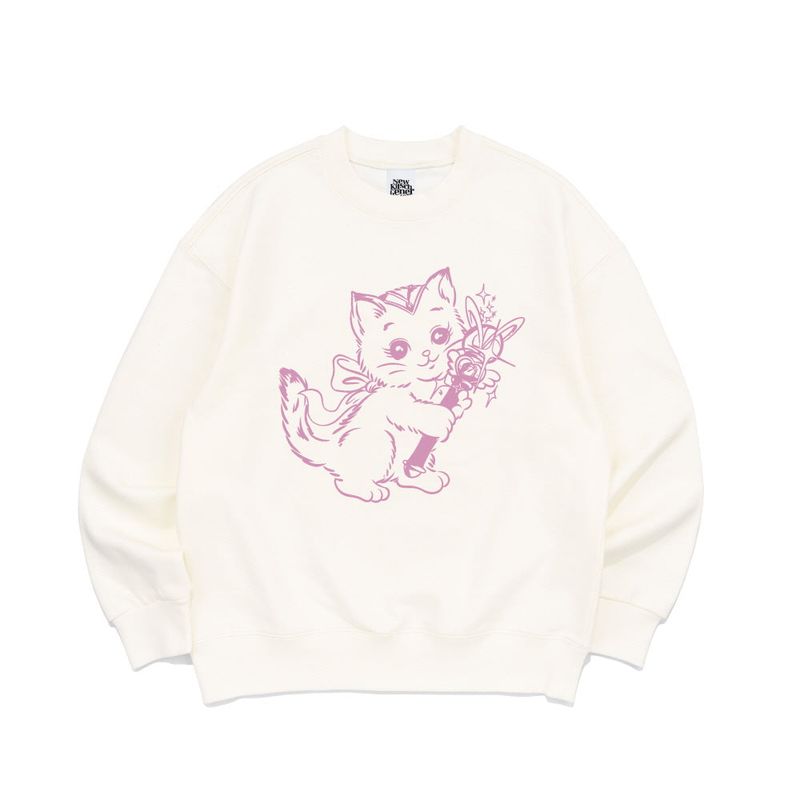 WAND CAT SWEATSHIRTS-IVORY