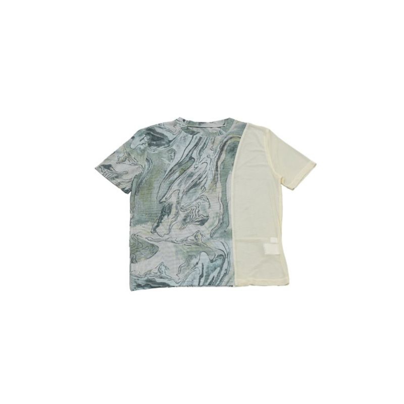 marble sheer switching tops