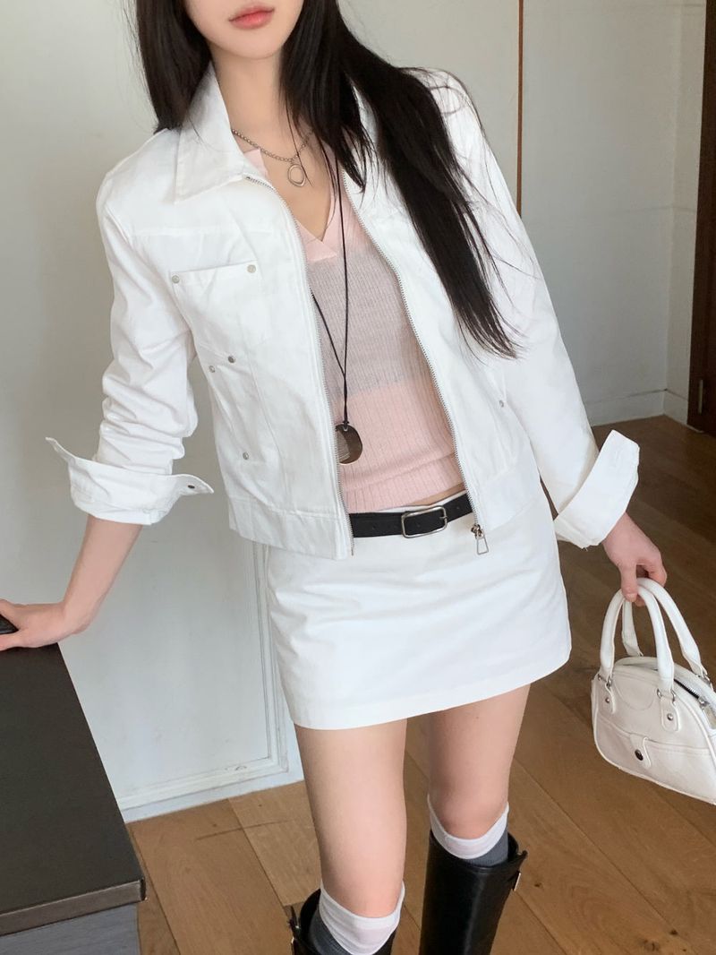 Haze Metal Stud Cotton Jacket
