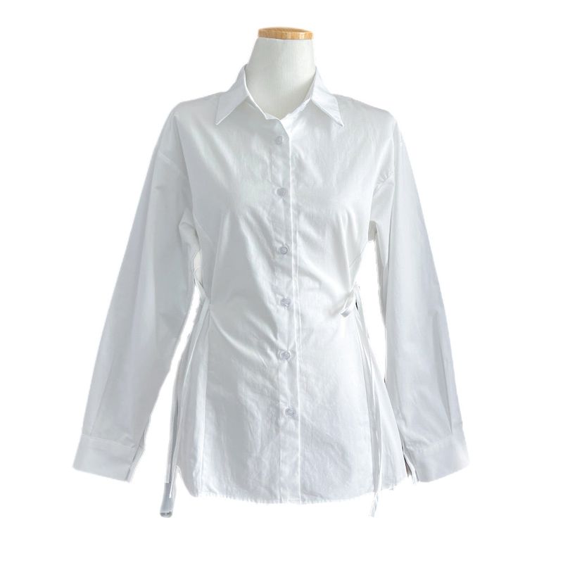 Refine Side Strap Long Sleeve Shirt