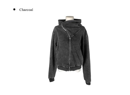Intel Diagonal Washing Hood Zip-Up