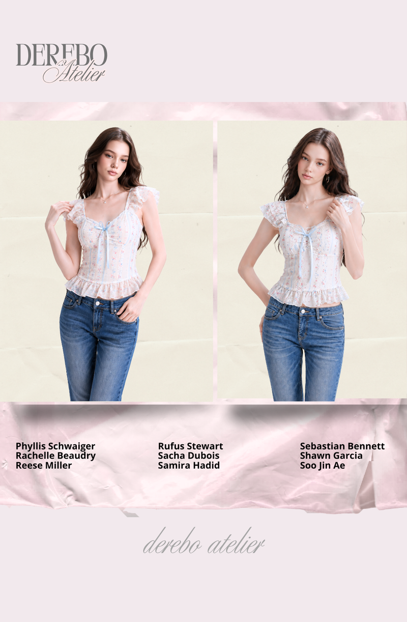 bella frill sleeveless blouse