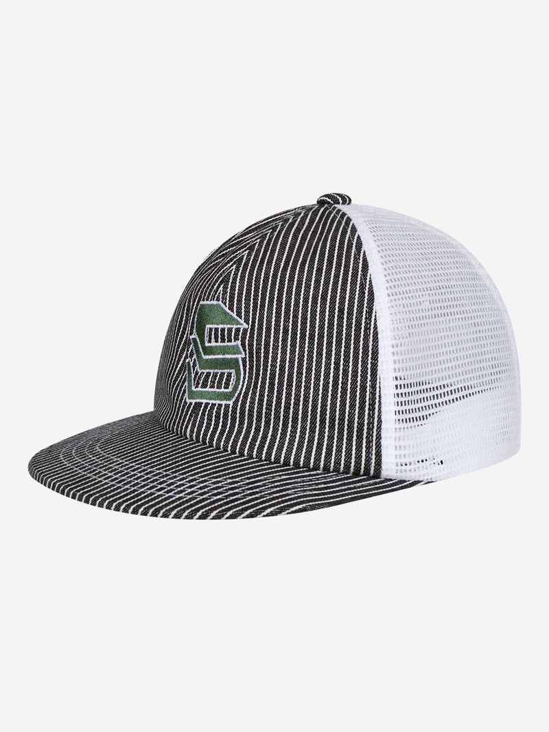 REC RUIT BOOKMARK DENIM MESH CAP (BLACK)