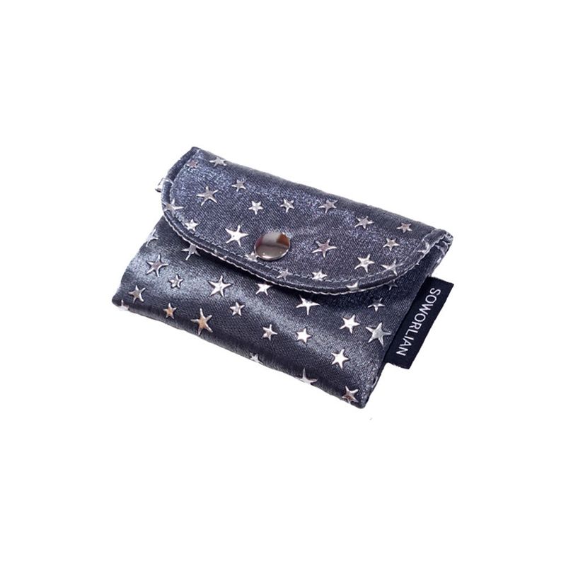 Simple Card wallet _Shine Star Gray