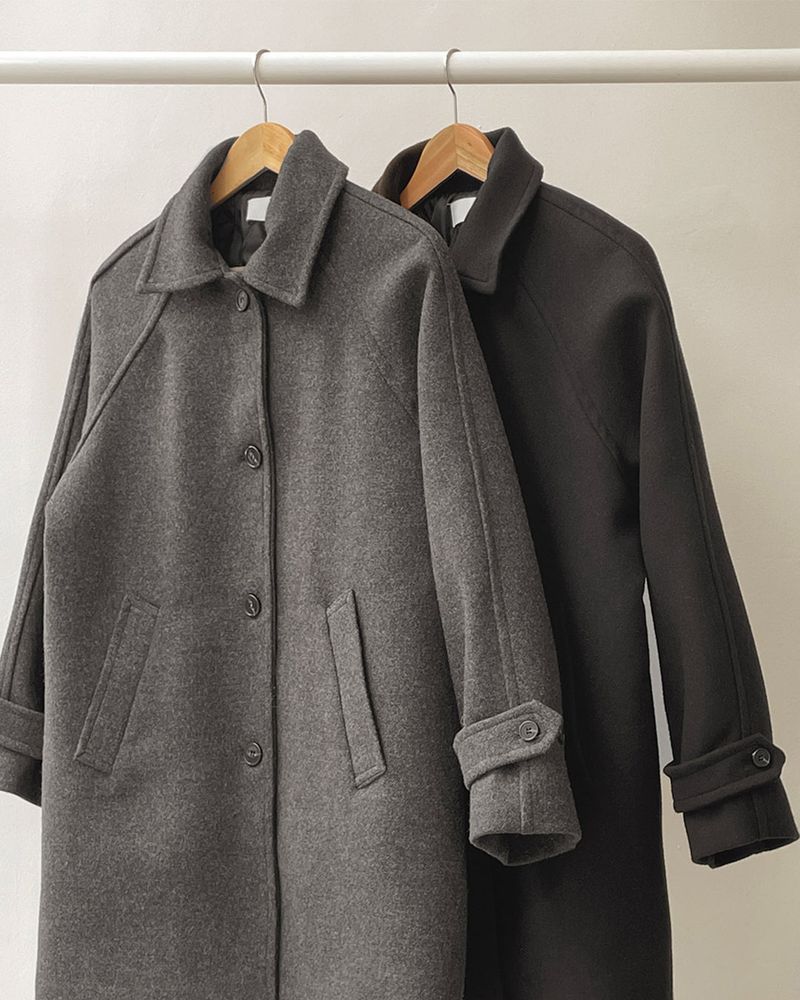 Wool half coat
