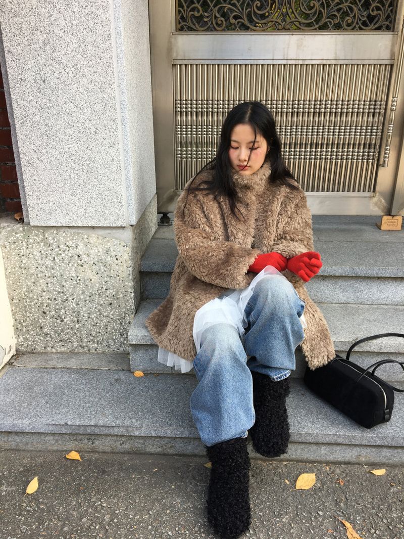 Side pinch sand denim (1color)