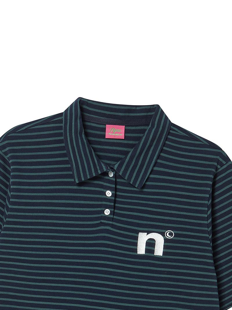 OVERSIZED WING POLO SHIRT GREEN