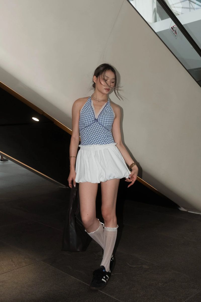Picnic Checked Backless Top - 2 colours