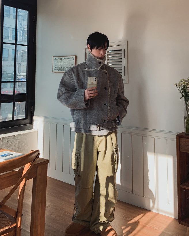 Warp Vintage Dyeing Balloon Cargo Pants