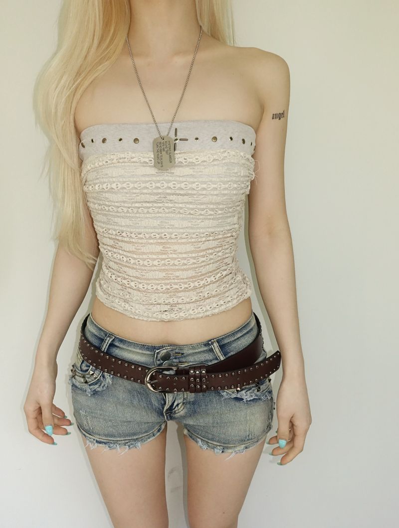 light blue stone shorts