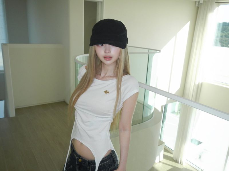garter drop cross top(3 color)