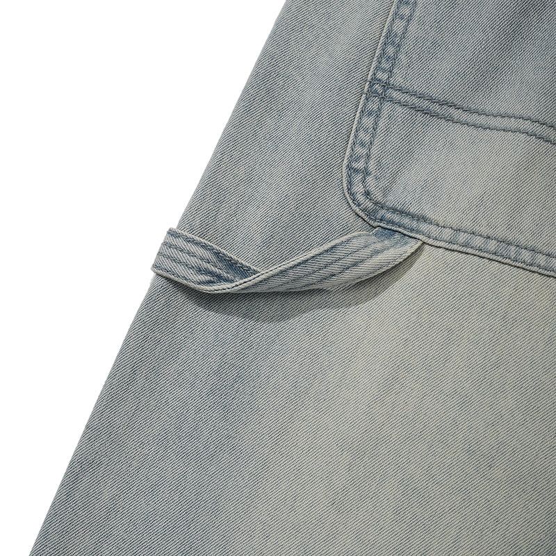 CARPENTER WIDE FIT DENIM PANTS [LIGHT BLUE]