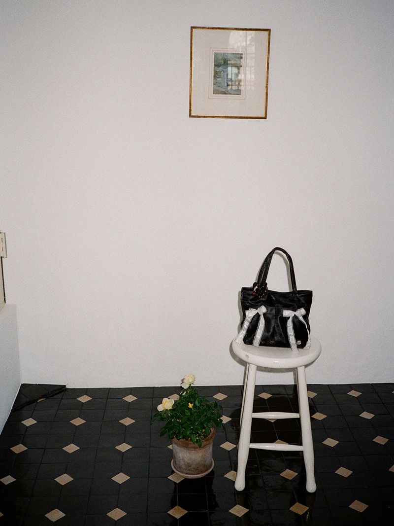 Mini easy ribbon bag_black
